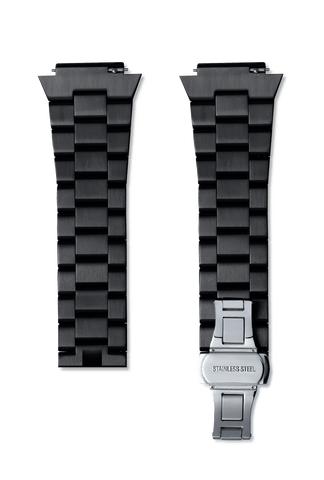 Signature/Star Dust Steel Watchband - Black