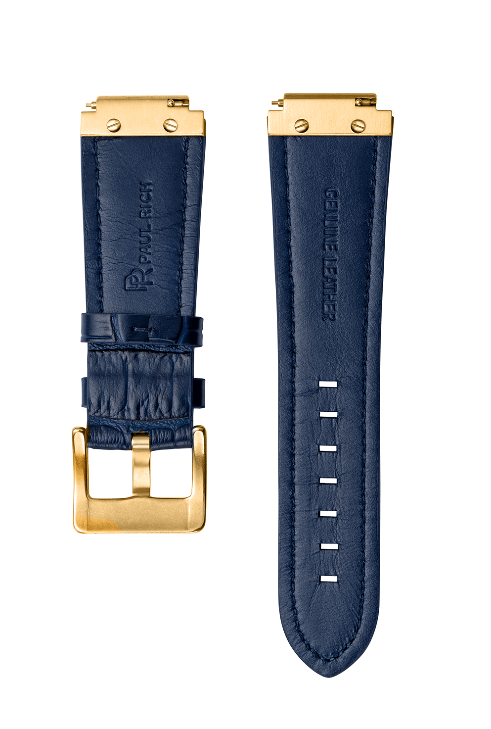 Signature/Star Dust Steel Watchband - Blue Gold